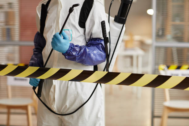 Professional Biohazard Cleanup technician working in Kewaskum, WI